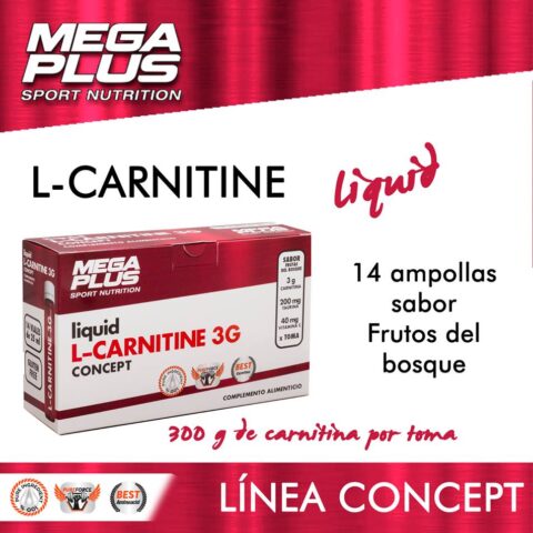 CARNITINA  3000 ampollas 3gr ¡SÚPER PRECIO!