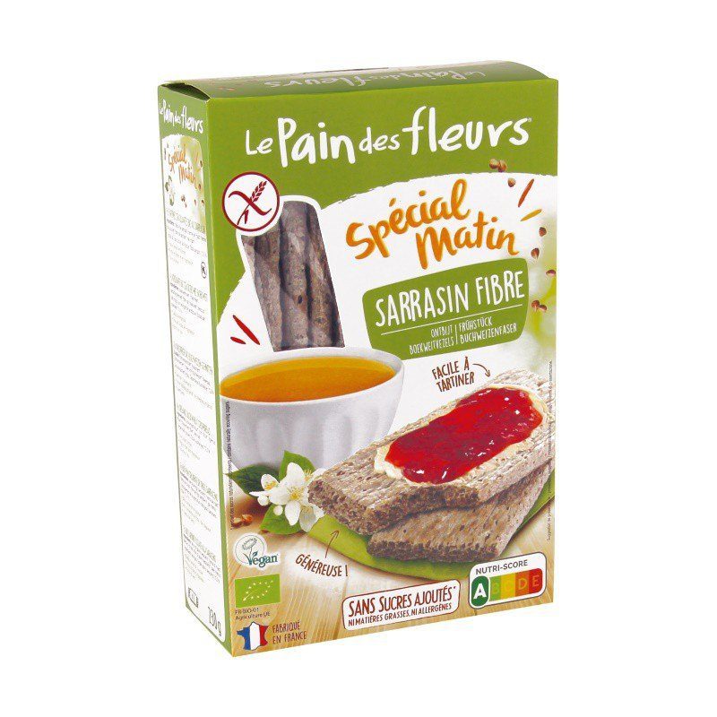Tostada sarraceno fibra Spécial Matin Le Pain des Fleurs 230 g