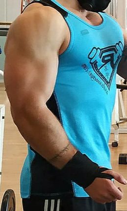 CAMISETA FITNESS BLUE Tirantes - Imagen 2