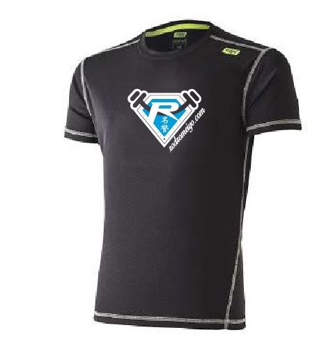 CAMISETA FITNESS ENTRENAMIENTO BLACK