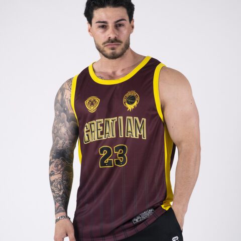 GREAT I AM BASKETBALL JERSEY ALL-STAR BURGUNDY