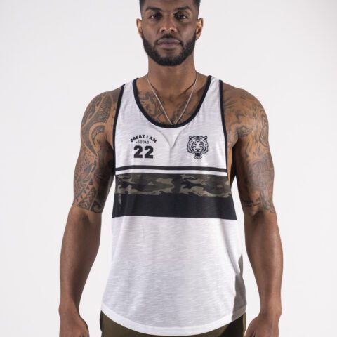 GREAT I AM CAMISETA DE TIRANTES SQUAD 22 WHITE