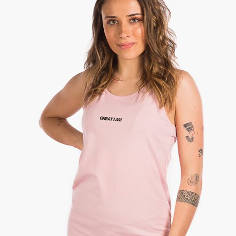 GREAT I AM CAMISETA DE TIRANTES SOFT BASIC PINK
