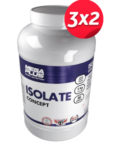 Pack 3x2 Isolate Concept 2Kg. Mega Plus ¡SÚPER PROMO!