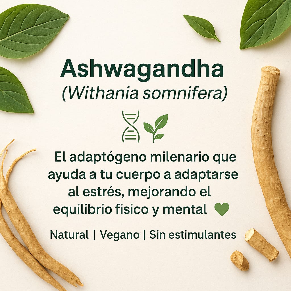 Perfect Ashwagandha KSM-66® 1000 mg | Adaptógeno para Estrés, Energía y Rendimiento Mental | Salud Natural - Imagen 3