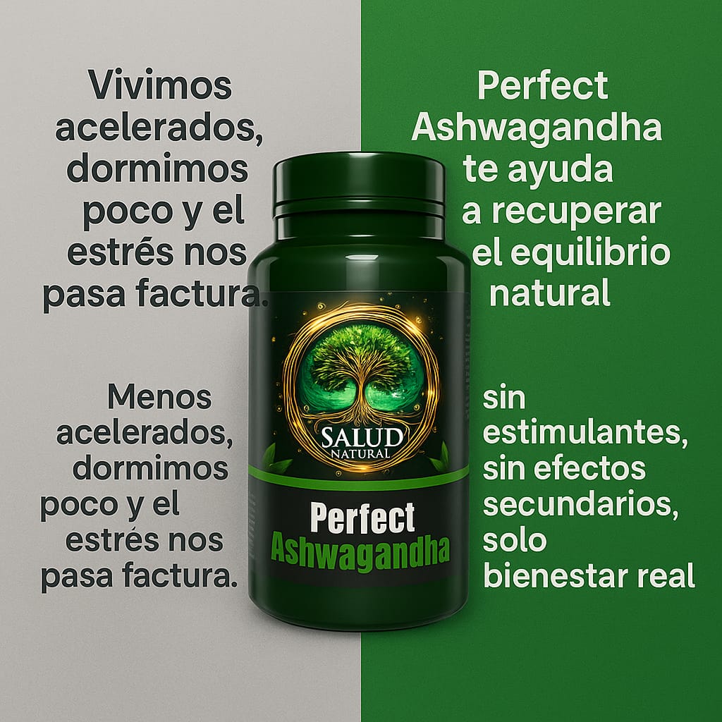 Perfect Ashwagandha KSM-66® 1000 mg | Adaptógeno para Estrés, Energía y Rendimiento Mental | Salud Natural - Imagen 5