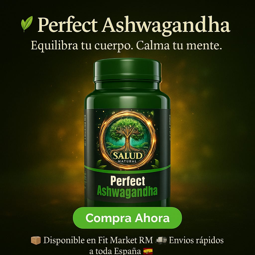 Perfect Ashwagandha KSM-66® 1000 mg | Adaptógeno para Estrés, Energía y Rendimiento Mental | Salud Natural - Imagen 7