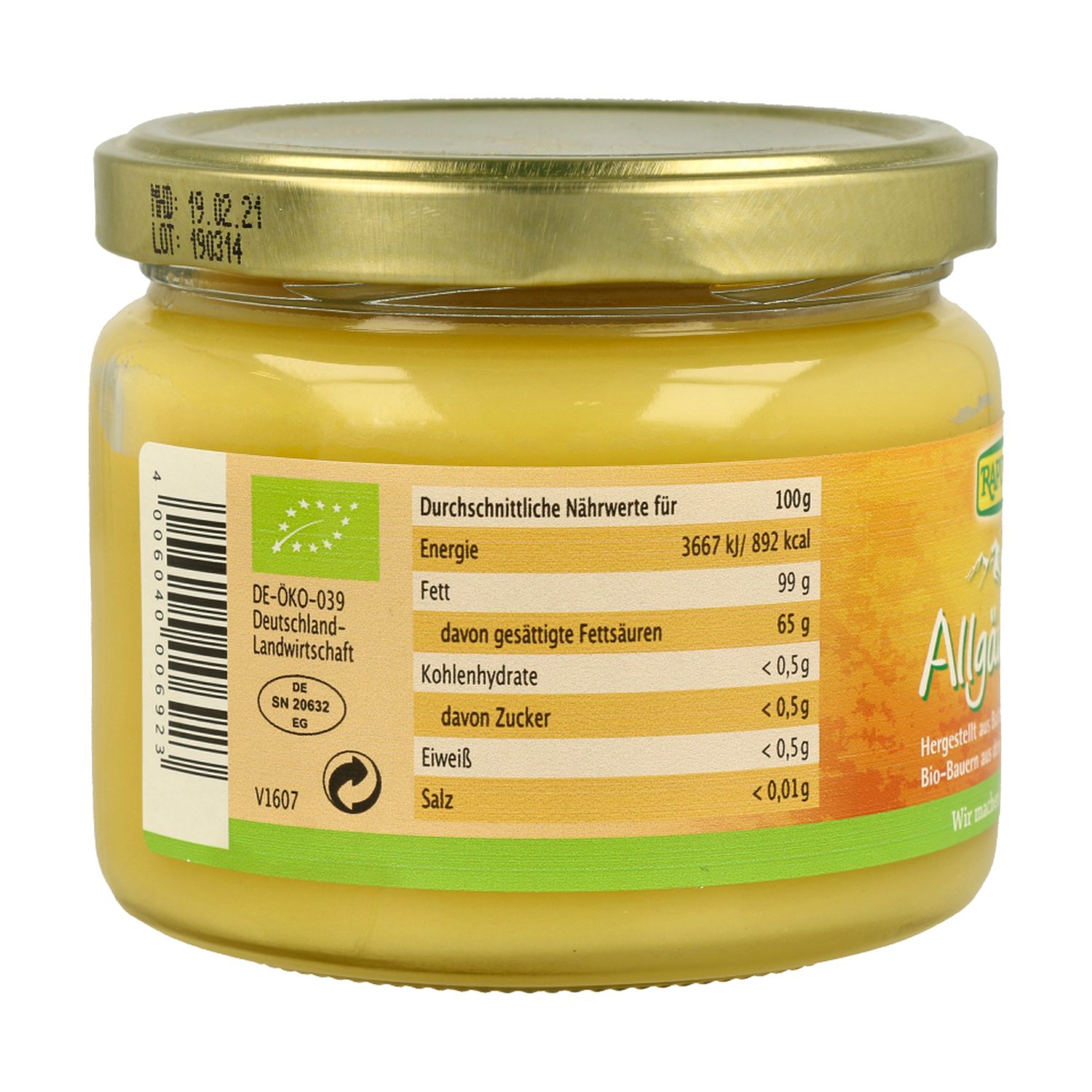 Ghee Ecológico Mantequilla clarificada 250 g - Imagen 2