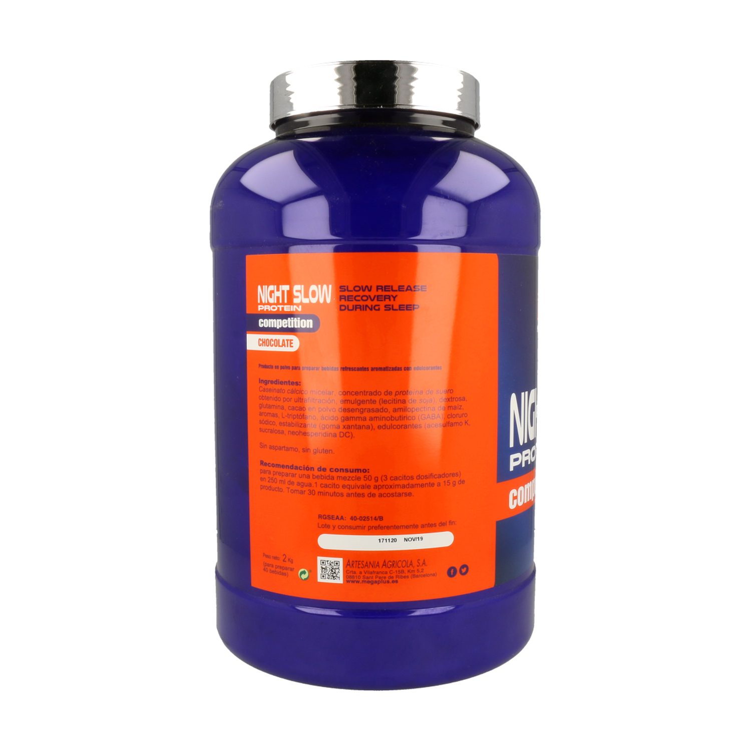 CASEINA NIGHT SLOW PROTEIN COMPETITION 2KG - Imagen 2