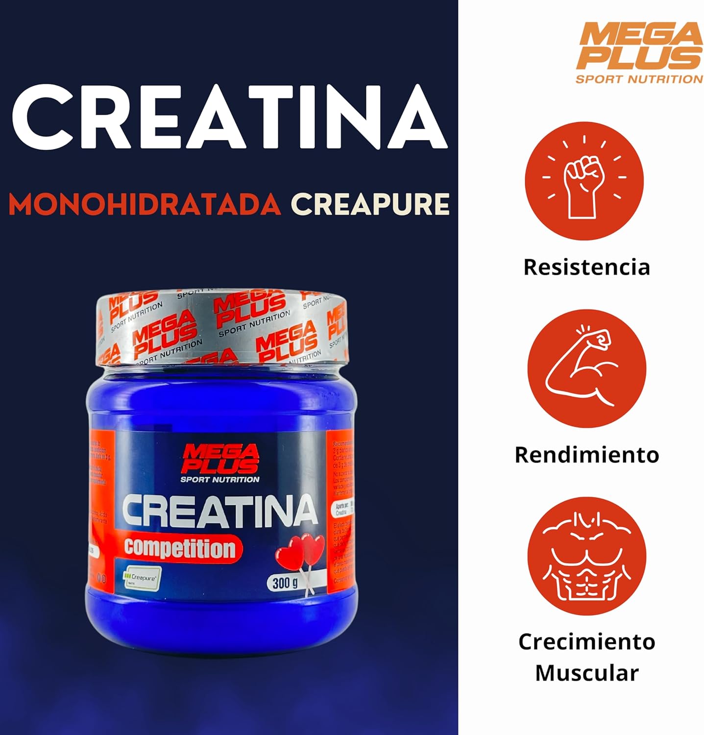 CREATINA CREAPURE LOLLIPOP 300GR - Imagen 2