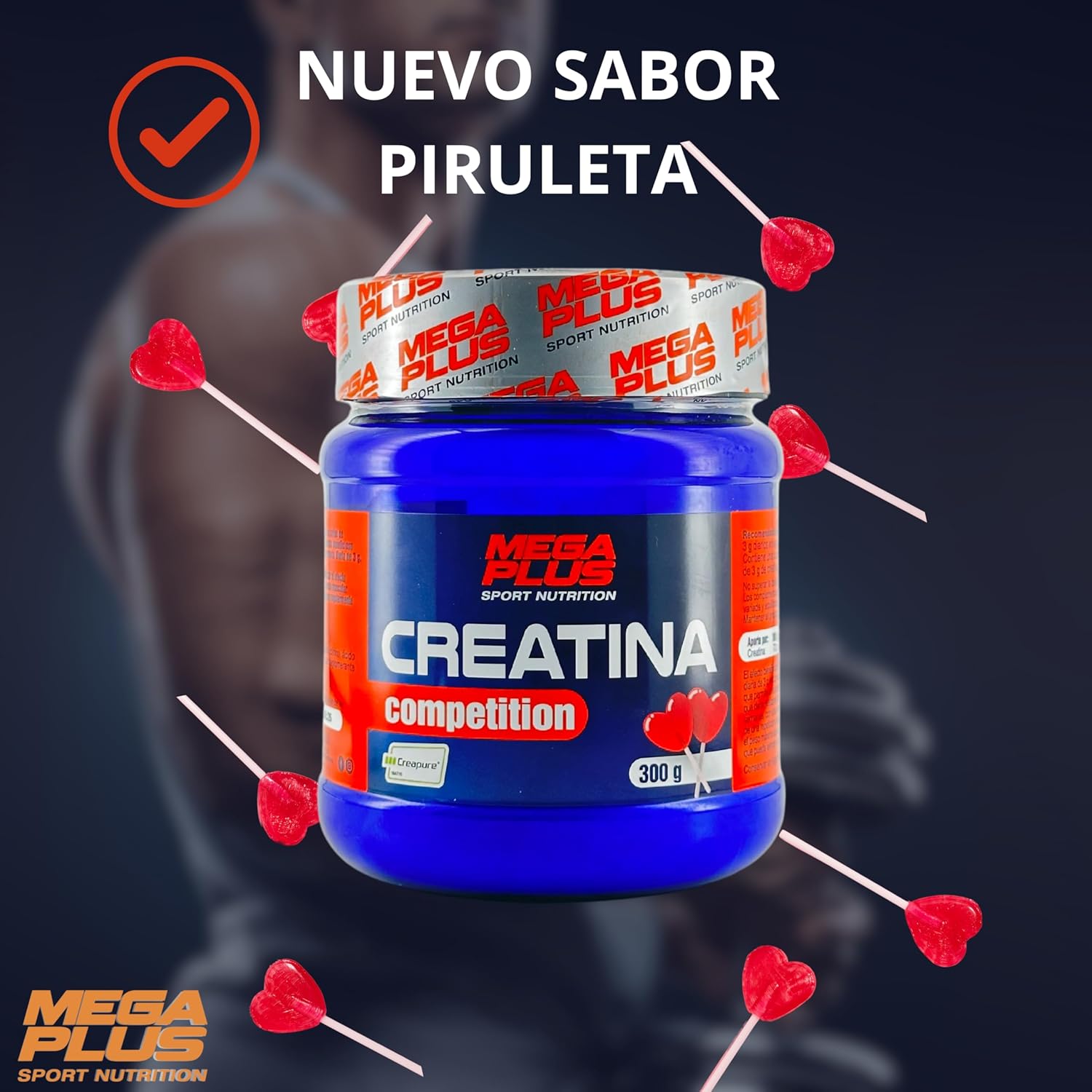 CREATINA CREAPURE LOLLIPOP 300GR - Imagen 4