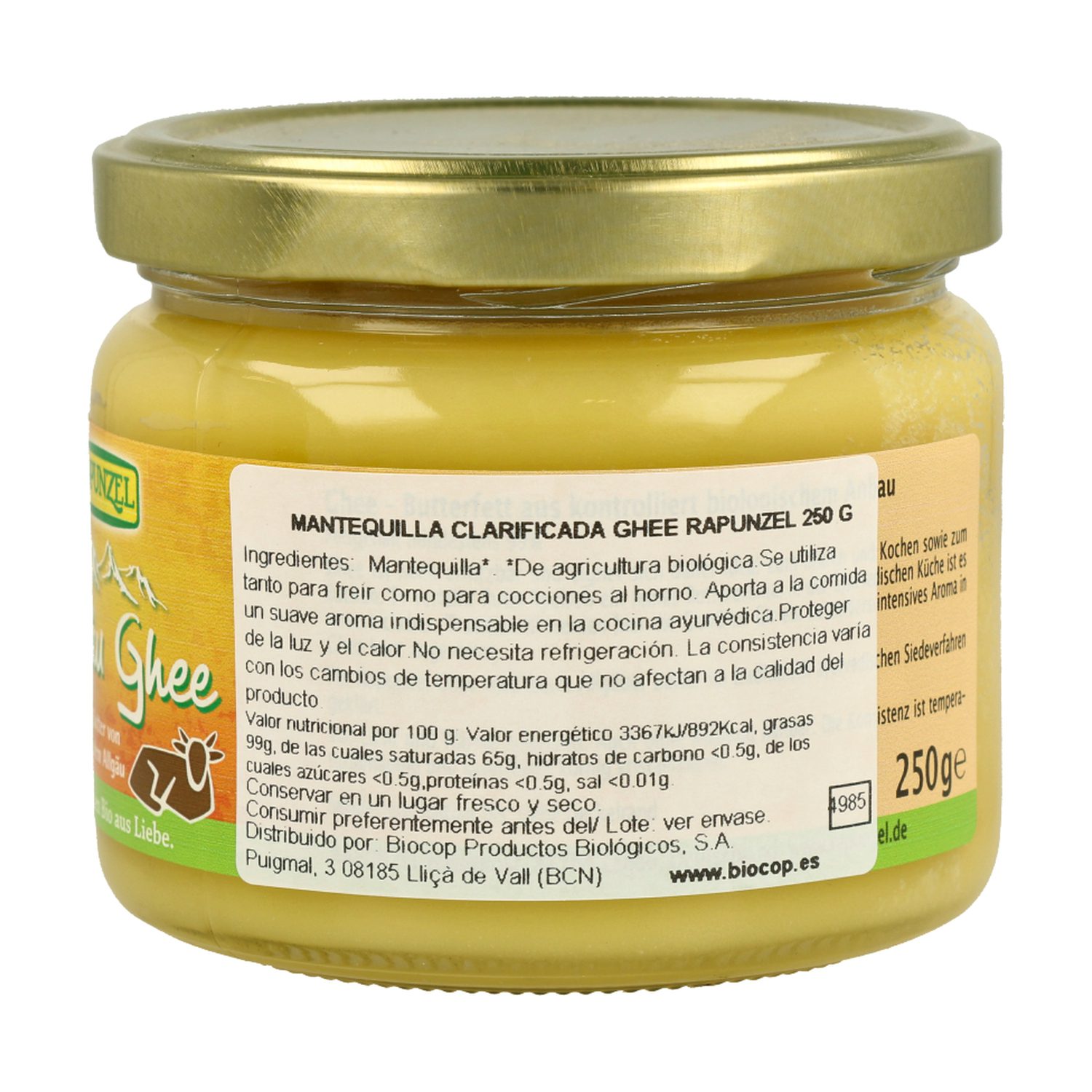 Ghee Ecológico Mantequilla clarificada 250 g - Imagen 3