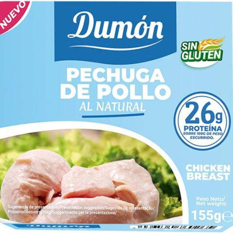 Pechugas de Pollo Al Natural en Conserva 155GR - Dumón Caja 12 unid