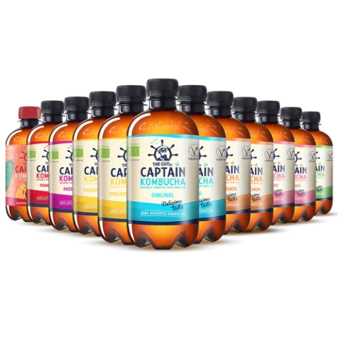 GUTsy Captain Kombucha - Pack Multisabor  12X 400ML