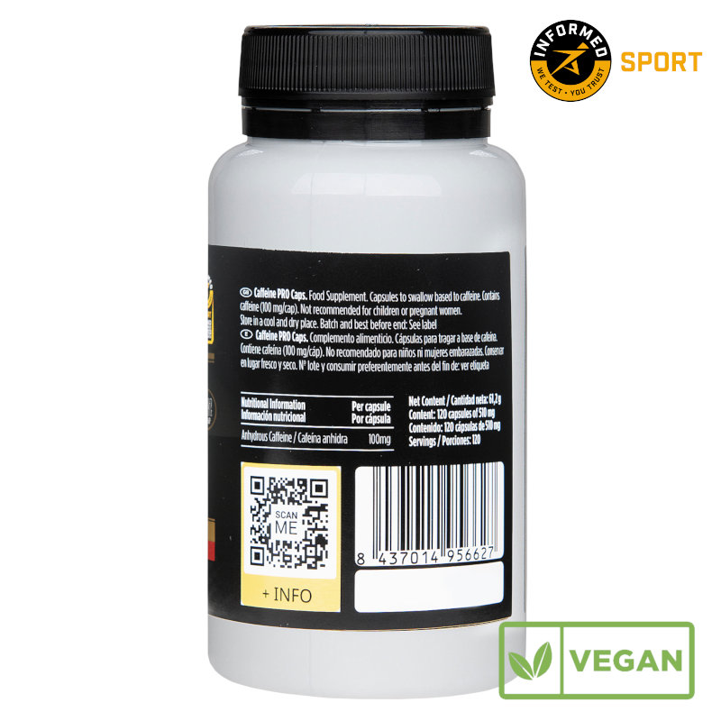 Cápsulas de cafeína (CAFFEINE PRO CAPS 100MG) - Imagen 3
