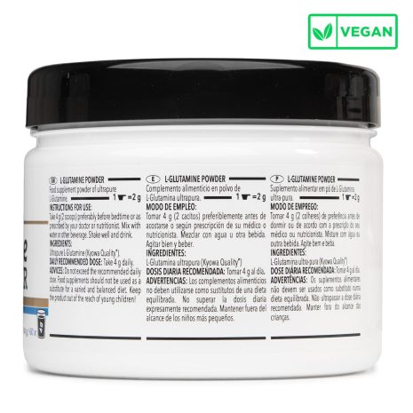 L – Glutamina Kyowa® – Sabor Neutro – Bote de 240 g (60 tomas) - Imagen 2