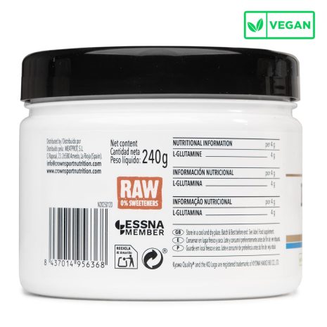 L – Glutamina Kyowa® – Sabor Neutro – Bote de 240 g (60 tomas) - Imagen 3