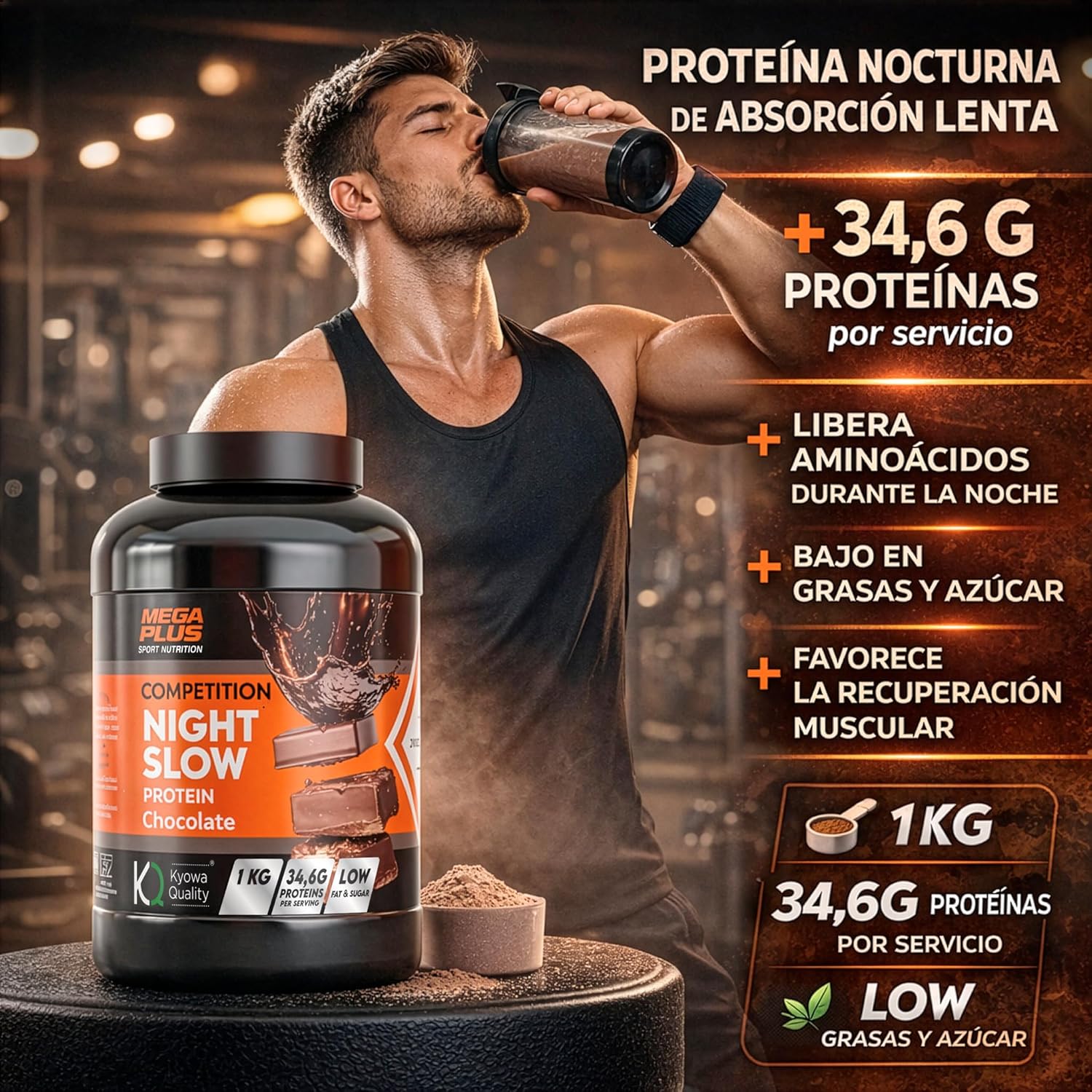 Caseina Night Slow Competition 1kg - Imagen 2