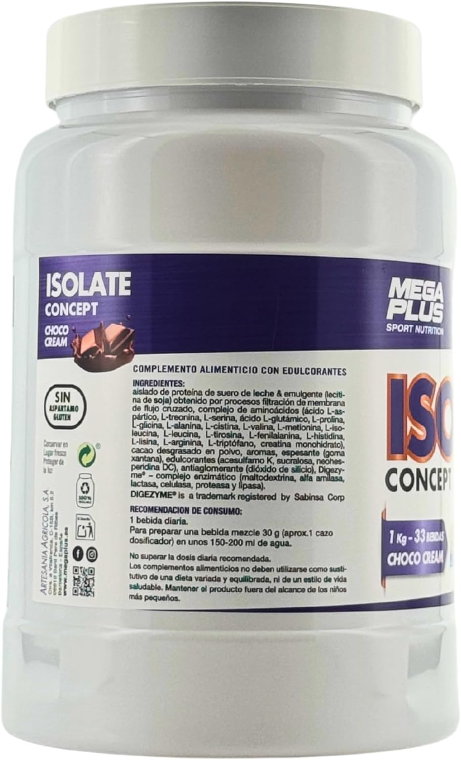 Isolate Concept 1kg Mega Plus - Imagen 3