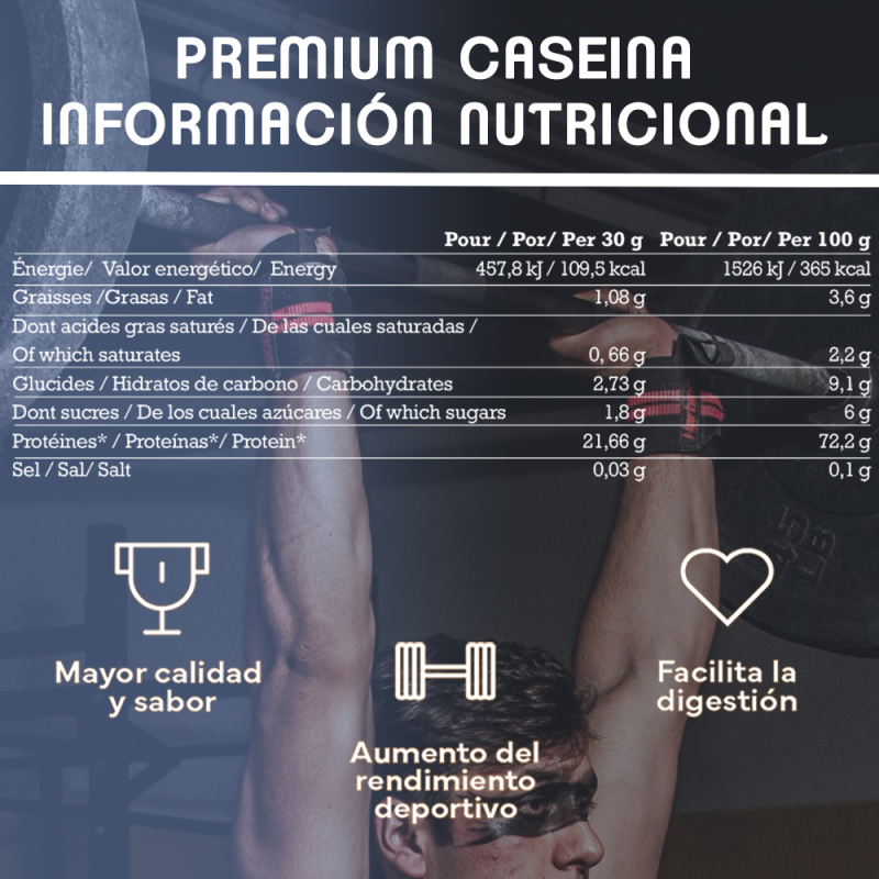 GN NUTRITION Premium Casein Cream 900G | Caseína de Liberación Sostenida | Fortalece Defensas y Protege el Músculo - Imagen 2
