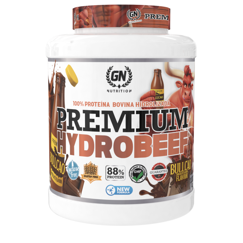 GN NUTRITION HydroBeef Proteína Bovina Hidrolizada | 1,8 kg | Vitamina B6 | Sin Gluten y Baja en Grasas