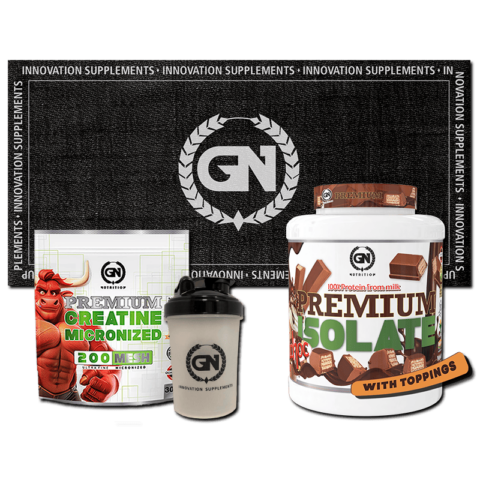 PACK GN: PREMIUM ISOLATE 2 KG + CREATINA MONOHIDRATO + SHAKER + TOALLA GN